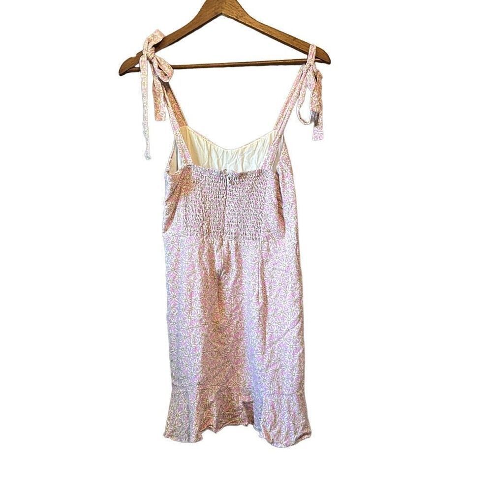 Audrey 31 Sundress Daisy Print Smocked Back Tie‎ Straps Midi - Picture 7 of 7